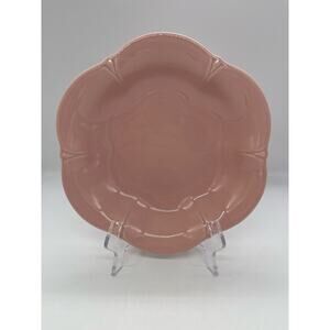 Tiffani by Ceramiche Pink Scalloped Soup / Pasta Bowl Made in Italy 9.25"